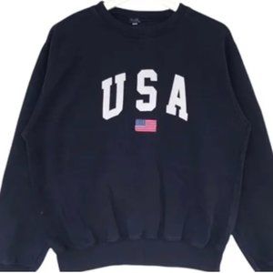 John Galt USA Sweatshirt Embroidered Flag
